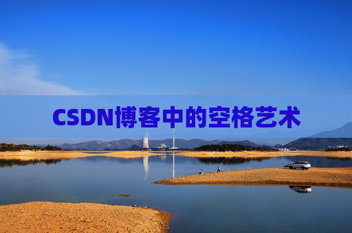 CSDN博客中的空格艺术
